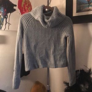 Cowl Neck Teal Sweater